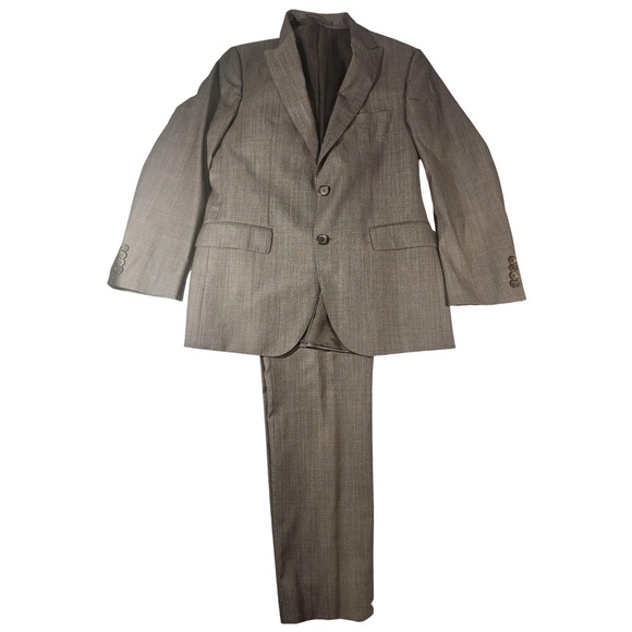 Hugo Boss Suit Mens 38R 32x29 Gray Wool 2 Piece Dressy Business $1200 MSRP
